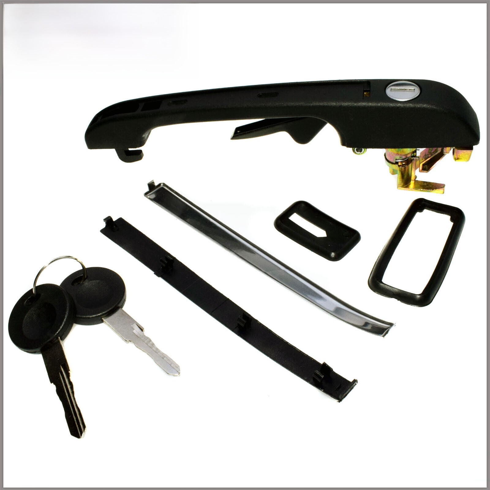 for VW for Golf for Jetta Rabbit 191837206A New Front Right Exterior Door Handle w/ Keys