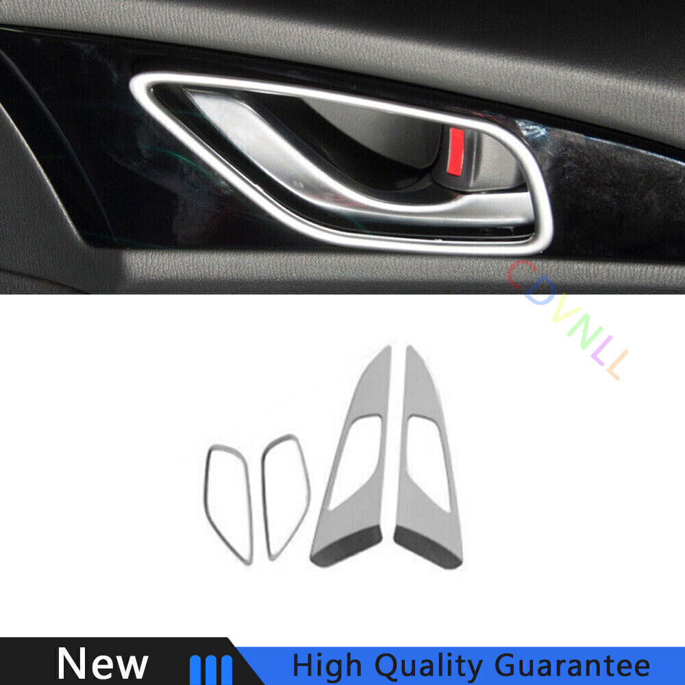 for Mazda 3 Axela 17-2018 Matte Silver Interior Door Handle Frame Cover Trim 4X