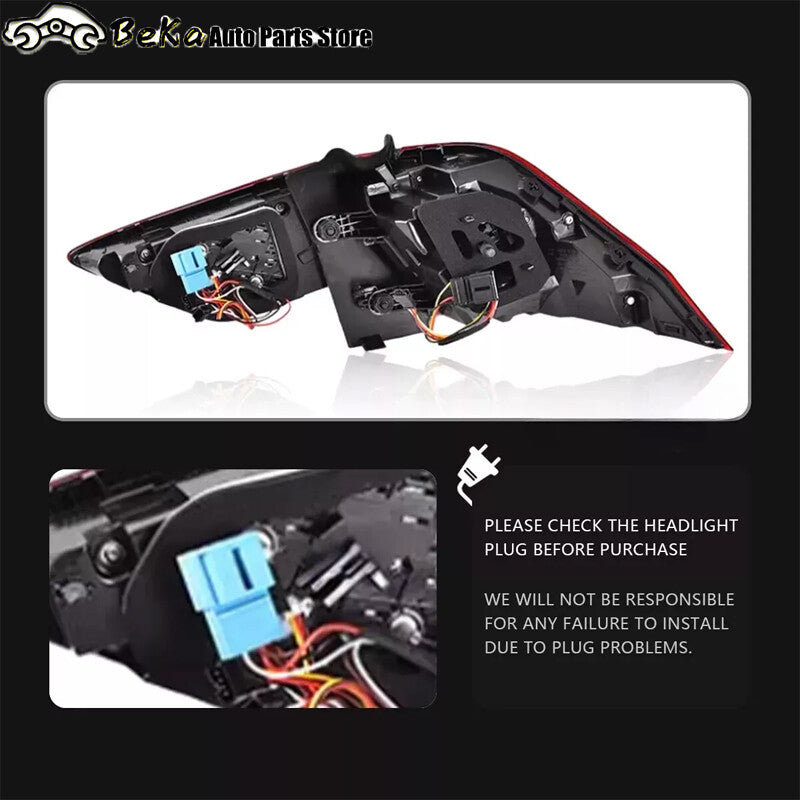 One set of LED taillight components suitable for Volkswagen for Tiguan 2017 - 2022 models.