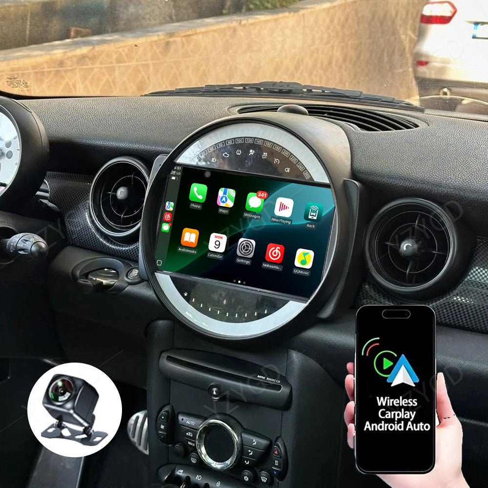 Android Car Radio CarPlay for BMW for Mini Cooper R56 2007-2013 Stereo GPS BT Screen