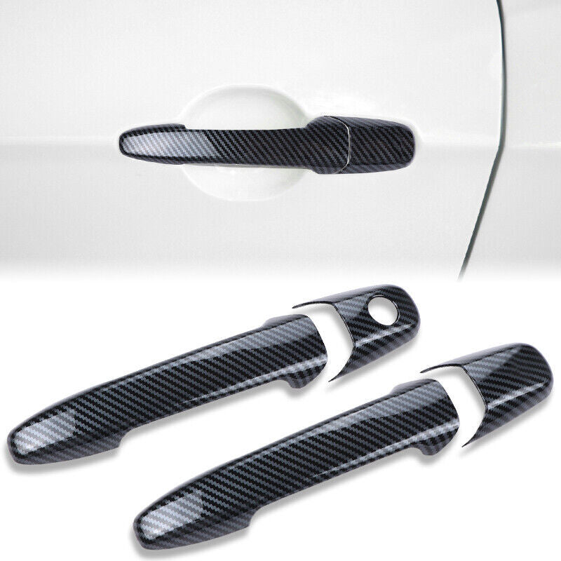 for Ford for Mustang 2004-2014 Accessories Carbon Fiber Door Handle Decor Cover Trim