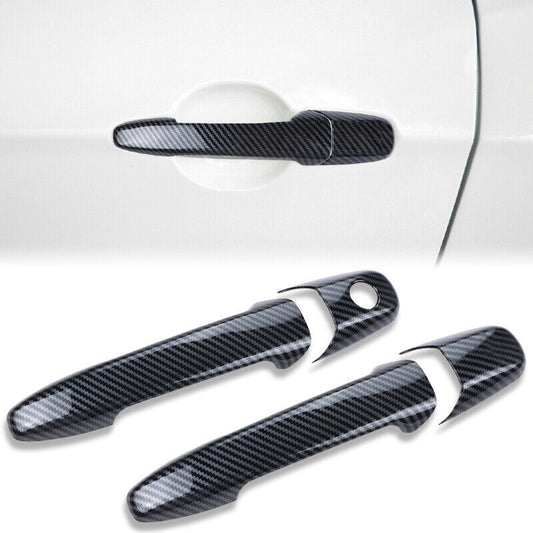 for Ford for Mustang 2004-2014 Accessories Carbon Fiber Door Handle Decor Cover Trim