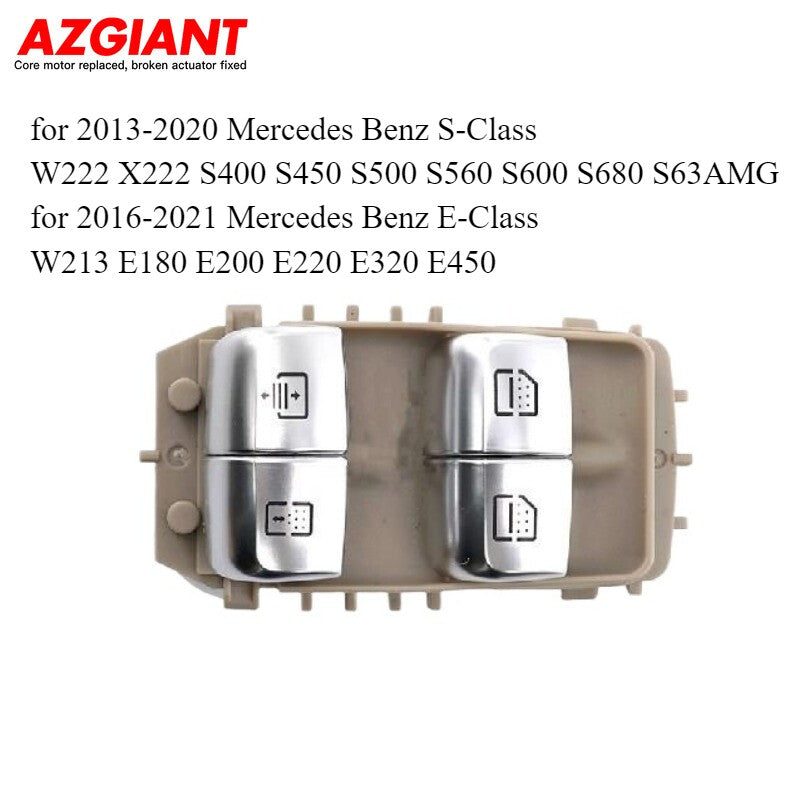 Applicable to for Mercedes-Benz S-Class/E-Class 2229051505 Rear Left/Right Side Window Switches