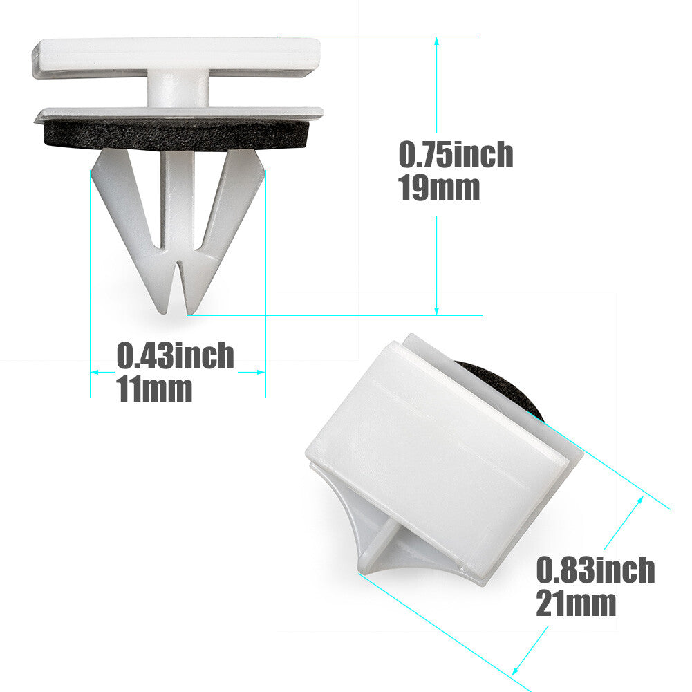 30pcs Rocker Panel Deck Lid Moulding Clips Retainer  for ford  FUSION MKZ 2013+