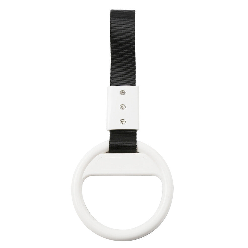 JDM Ring Subway Train Bus Car Handle Hand Strap Drift Charm Drift Strap White