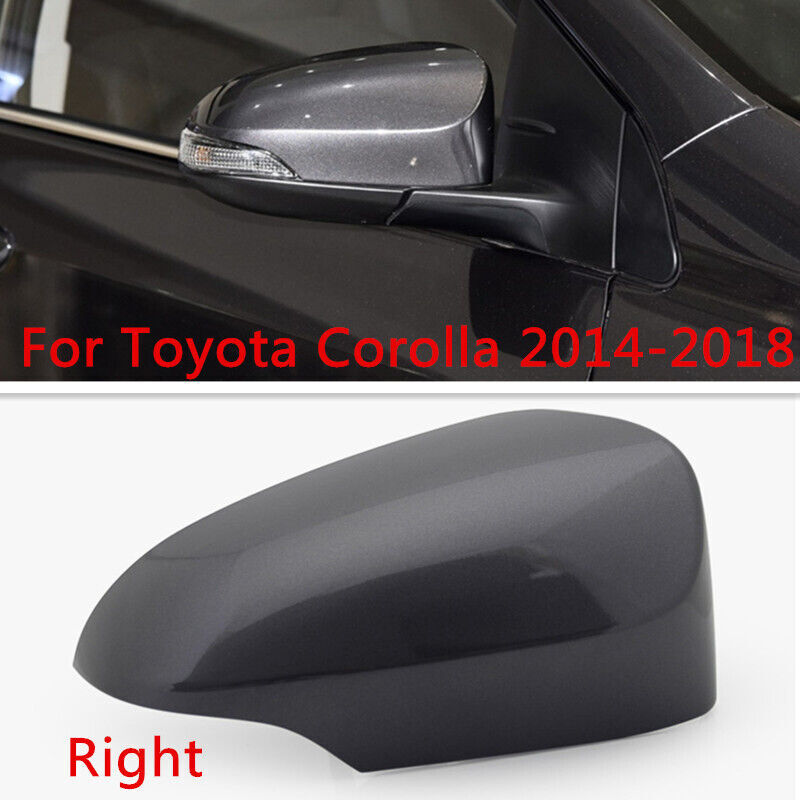 Gray Right Side Rearview Mirror Cap Cover Shell Fit for Toyota for Corolla 2014-2018