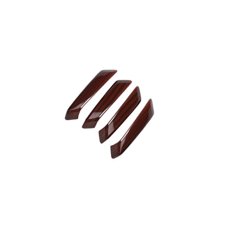Fit for Audi Q5 2018-24 Red Wood Grain Interior Door Armrest Strip Cover Trim 4P