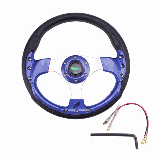 Universal Blue 13 320mm 6-holes Aluminum Steering Wheel for Racing Car for Golf Car