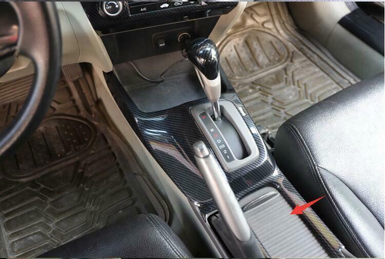 Console Storage Box Cover Trim 1 for Honda for Civic 9th 2012-2015 Carbon Fiber ABS