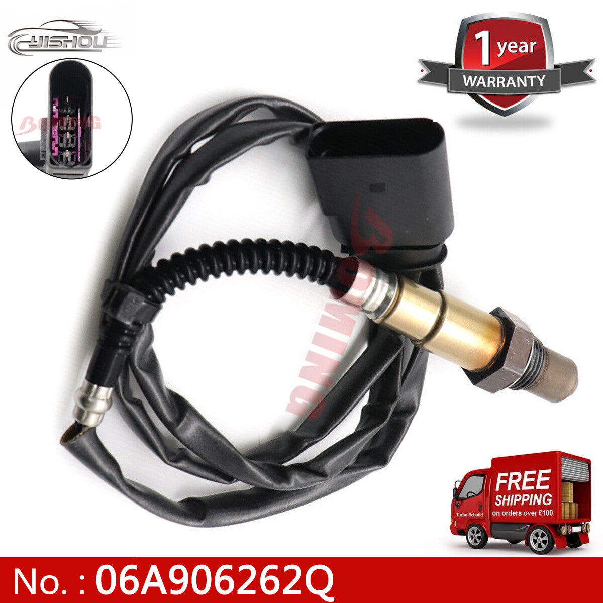 06A906262Q Upstream oxygen sensor suitable for Volkswagen for Jetta , for Golf , Beetle, and for Audi TT (01-06 new)
