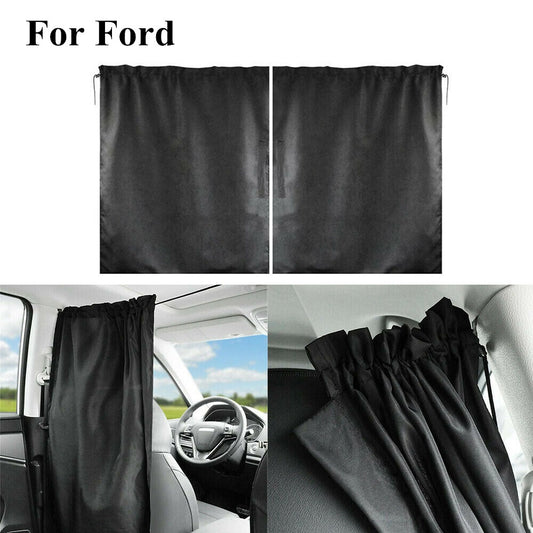 2pcs for Ford Car SUV Side Window Divider Curtains Privacy Travel Nap Sun Shade