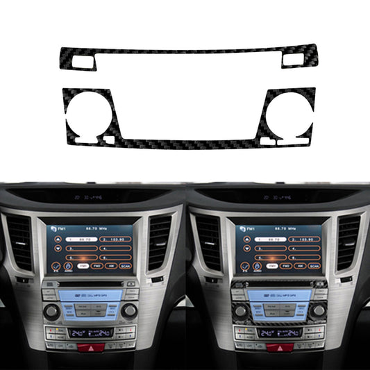 Carbon Fiber CD/DVD Button Frame Cover for Subaru Legacy Outback 2010-2014