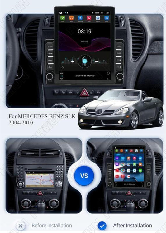 Radio Navi Player 9.7 Android 11 Stereo Fit 04-10 for Mercedes-Benz R171 SLK Class