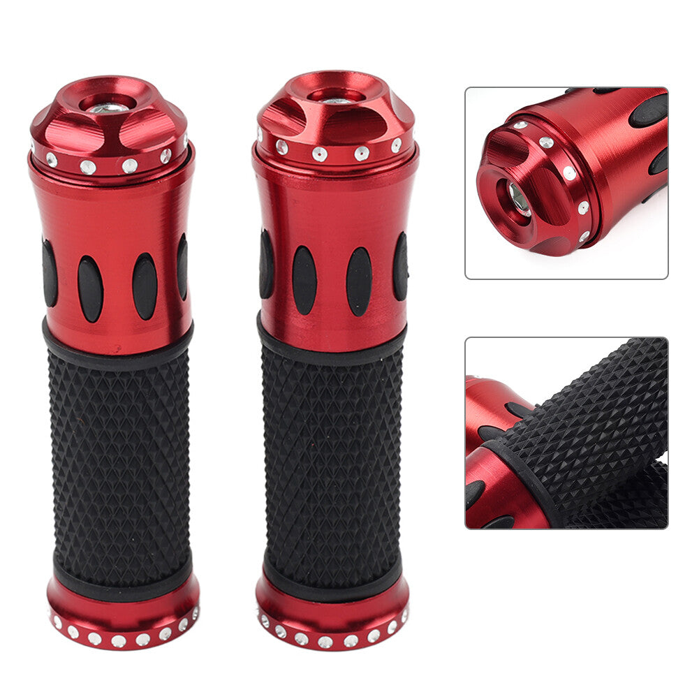 7/8 Motorcycle Handlebar Handle Bar Hand Grips for Honda for Yamaha for Suzuki red