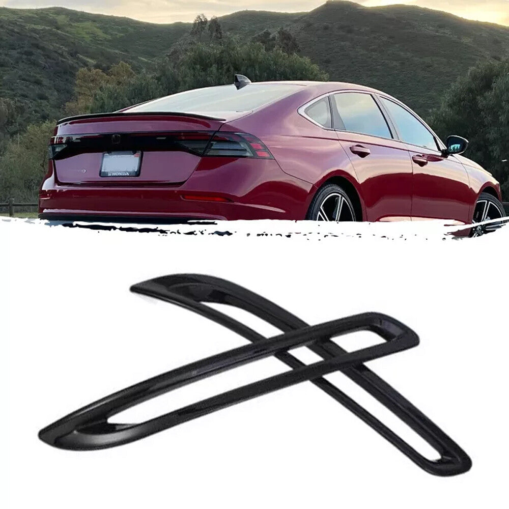 Rear Fog Light Cover Trims Accessories Black for Honda Accord 11 Gen 2023-2024