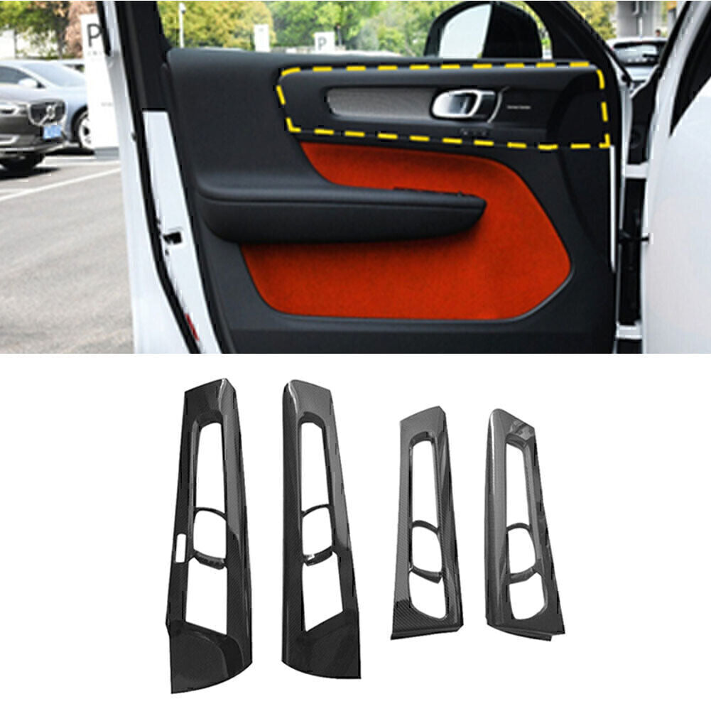 4X Car Interior Door Handle Bowl Panel Cover Trim for Volvo XC40 2018-2021 20