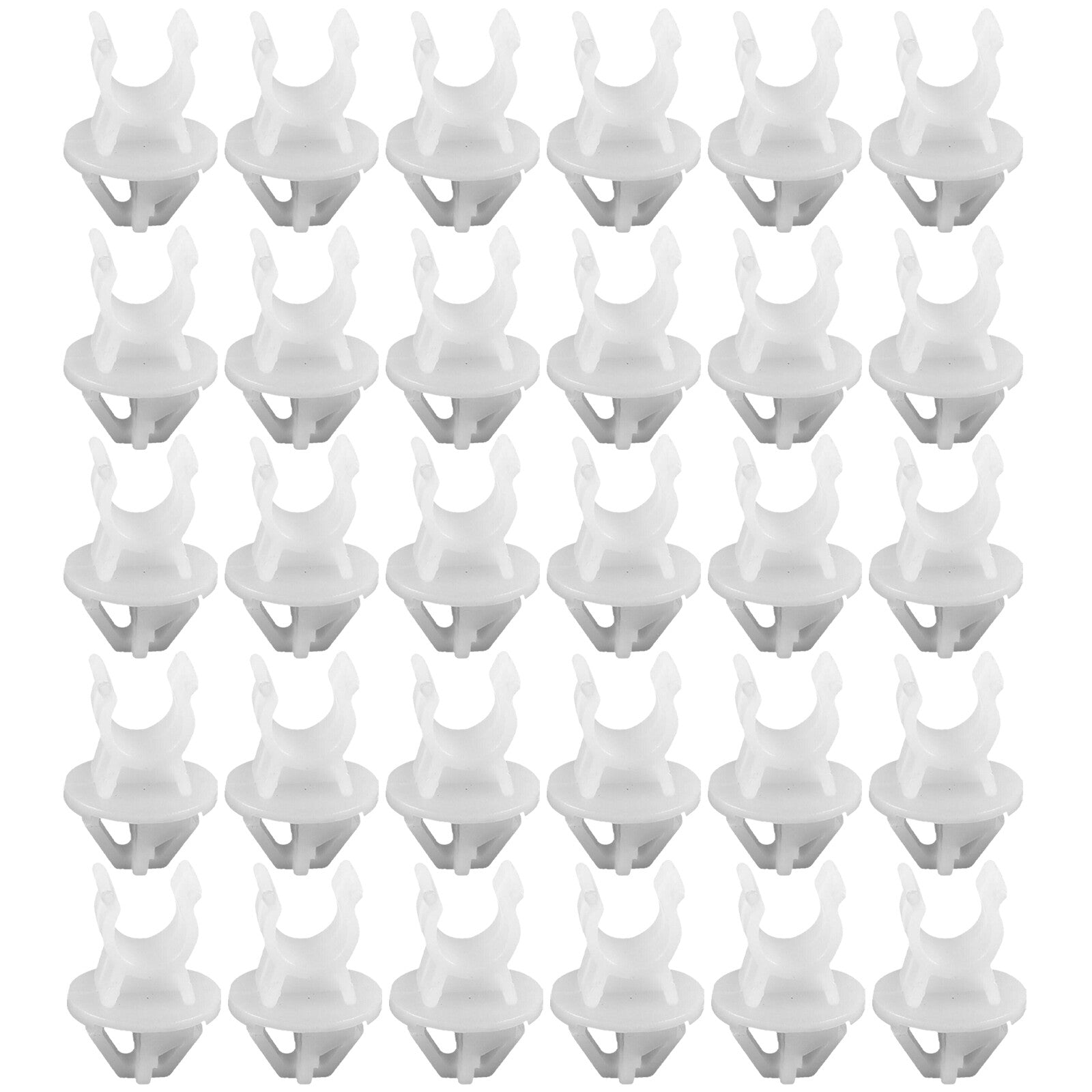 30Pcs Plastic Hood Support Prop Rod Clamp Holder Clip Rivet Fasteners for Honda