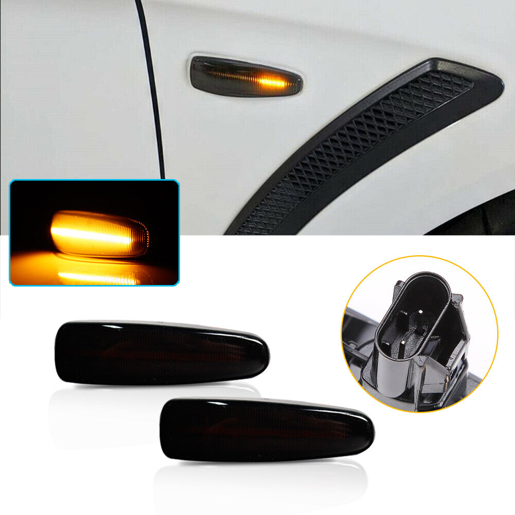 Two sequential LED side marker flashing lights for Mitsubishi Lancer Evo X Mirage