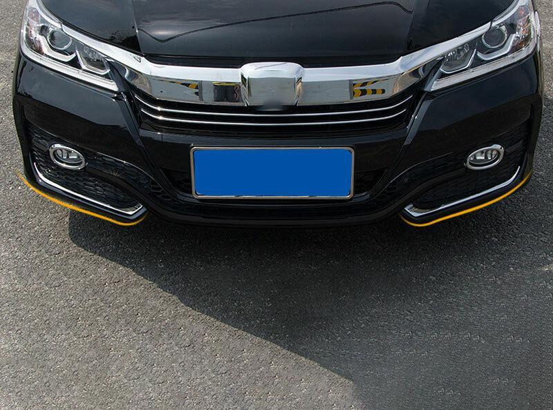 ABS Chrome Front Fog Lamp Light Strip Trim 2PCS for Honda Accord 9th 2016-2017