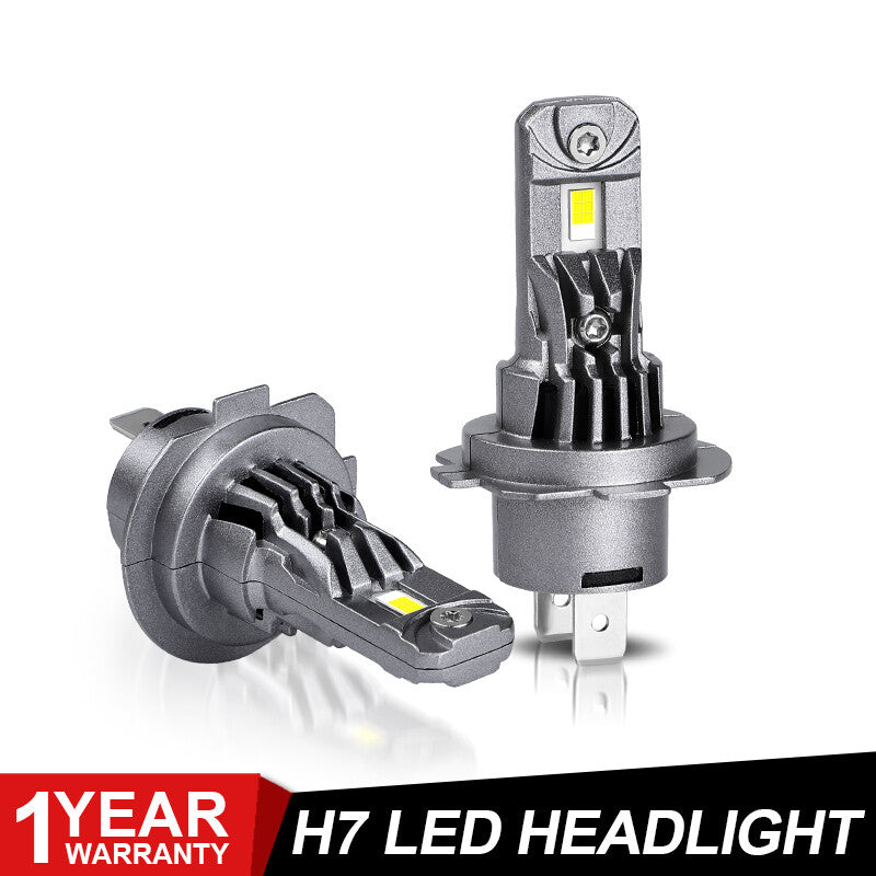 2x H7 LED Headlight Bulb Kit High Low Beam 75W 50000LM Super Bright 6000K White