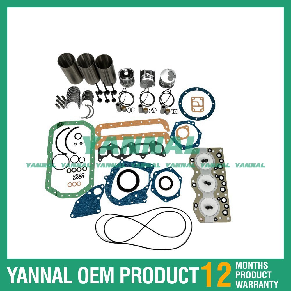 3-piece engine overhaul and rebuild kit with gasket bearing valve kit for Isuzu 3AE1
