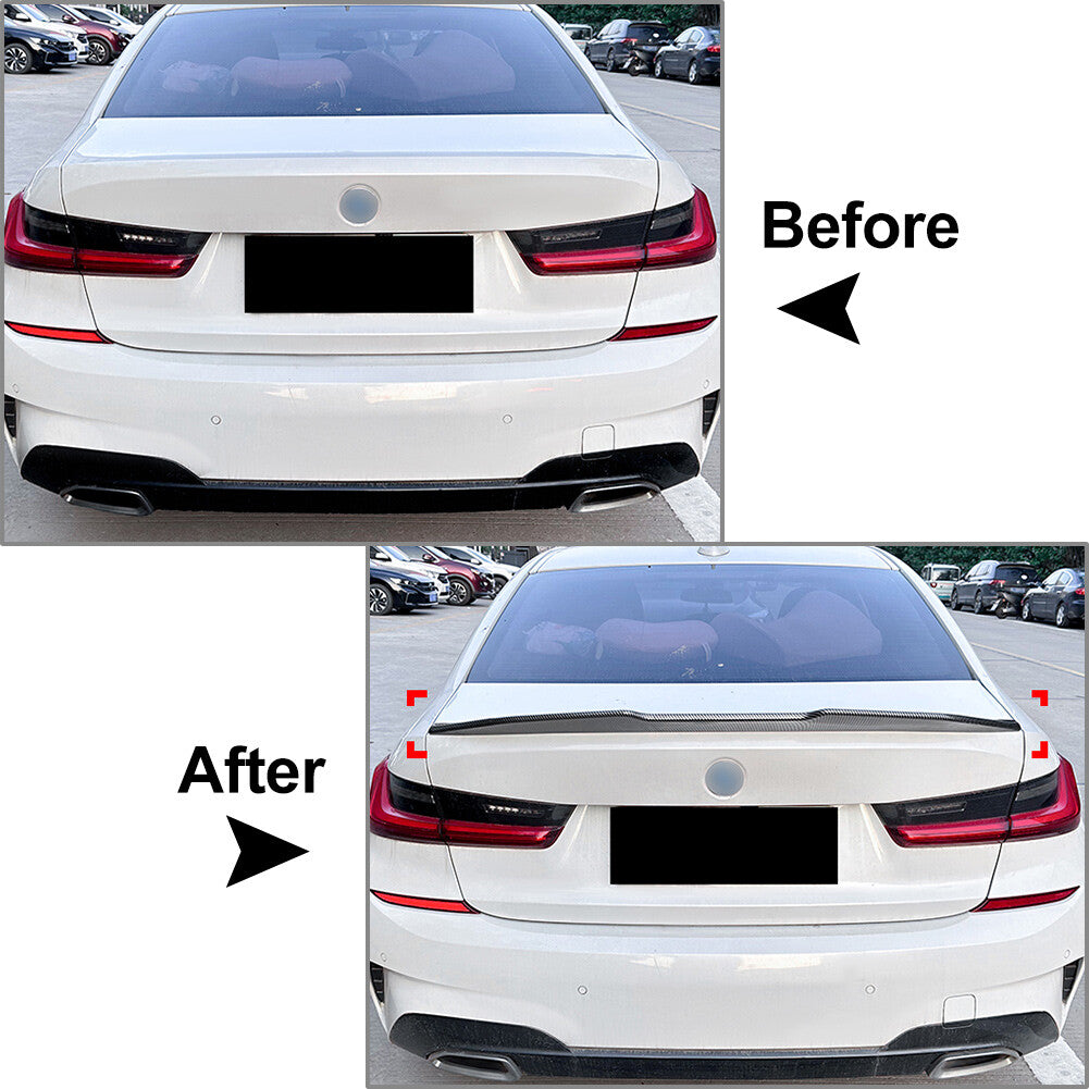 1x for BMW 3 Series G20 G20 G80 M3 PS Style Rear Trunk Spoiler Wing Lip