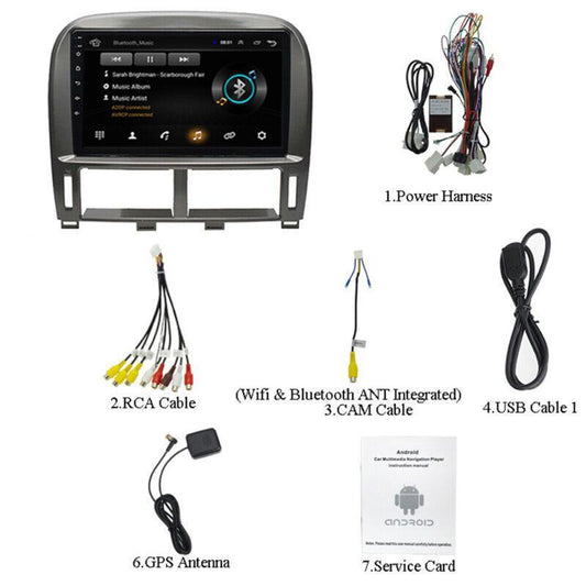 for Lexus LS430 2001-2006 Android 10.1 Car DVD Player GPS Navi Radio Stereo Wifi