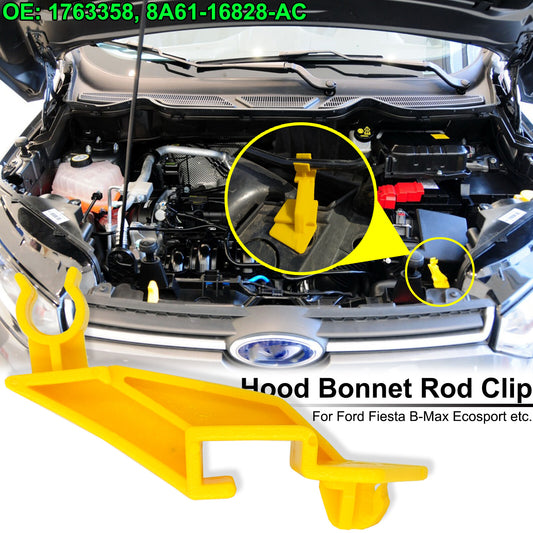 for Ford Fiesta MK6 EcoSport BK Bonnet Hood Stay Support Rod Holder Clip Clamp