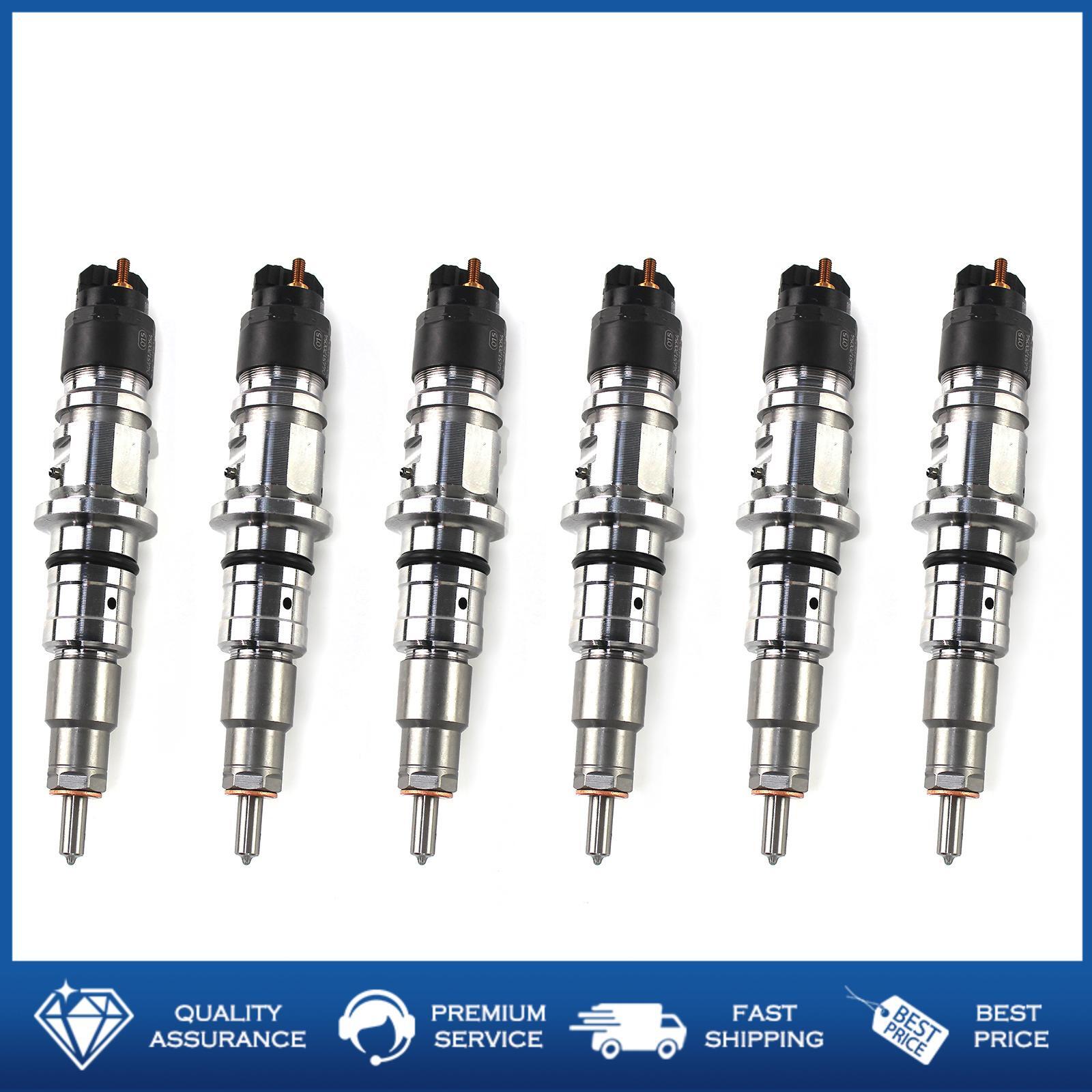 6X Fuel Injector 0445120054 for IVECO Euro 504091504 2855491 Rail Injector