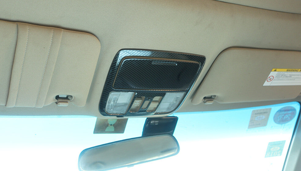 Front Reading Lamp Frame Cover Trim for Honda Accord 08-2013 Steel Carbon Fiber