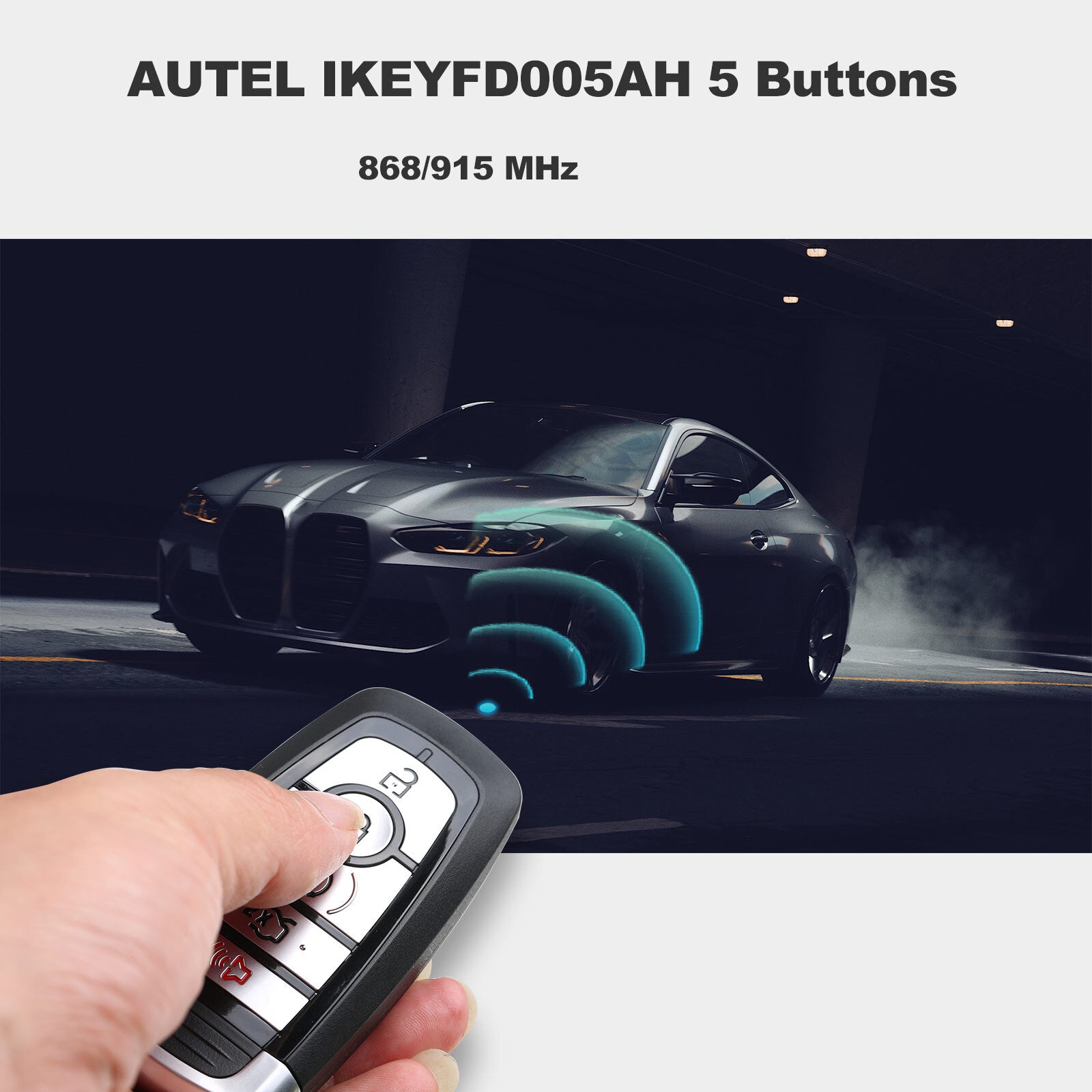 IKEYFD005AH for Smart Key 5 Buttons 868/915MHz Remote start, Trunk,universal