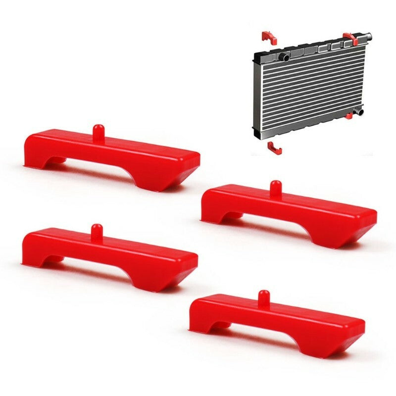 Red Urethane GM Style Small Block Engined Radiator Isolator Support Bushings New