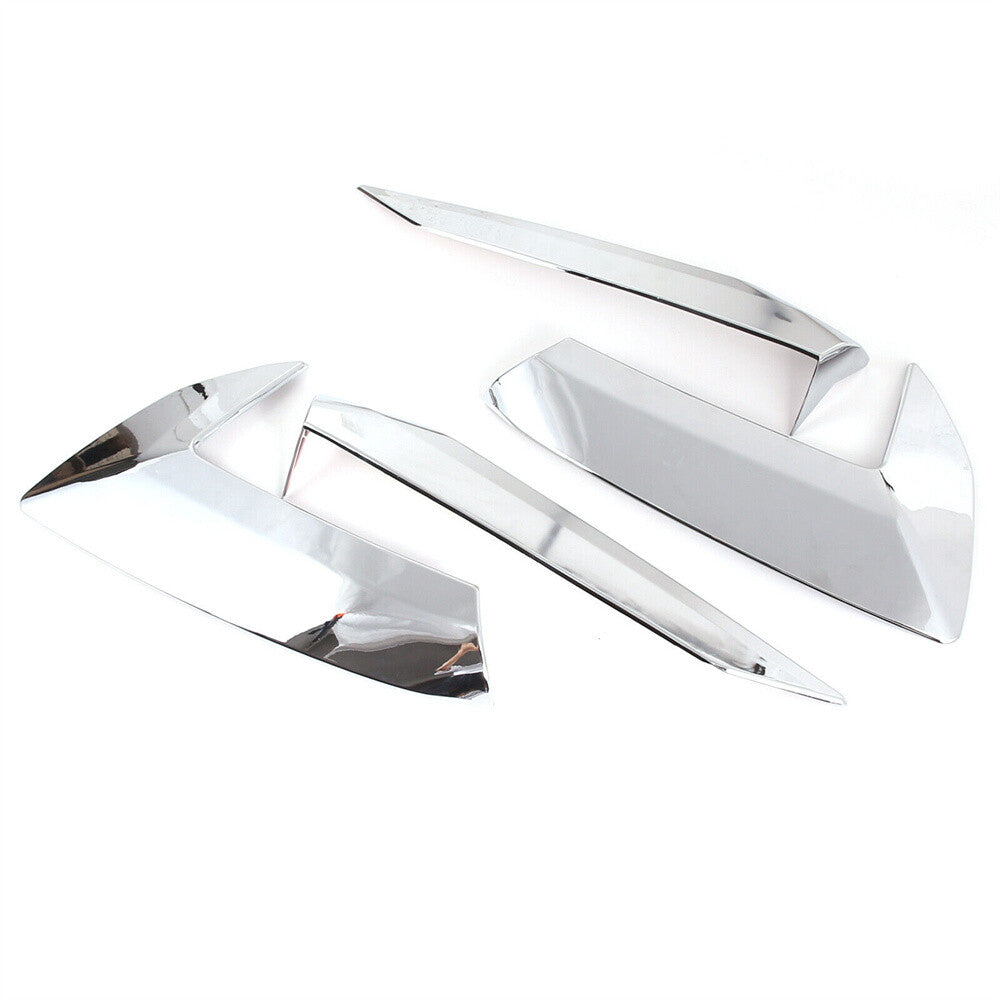 for Chevrolet for Corvette C8 2020-24 Side Fender Vent Door Handle Trim ABS Chrome¡Á4
