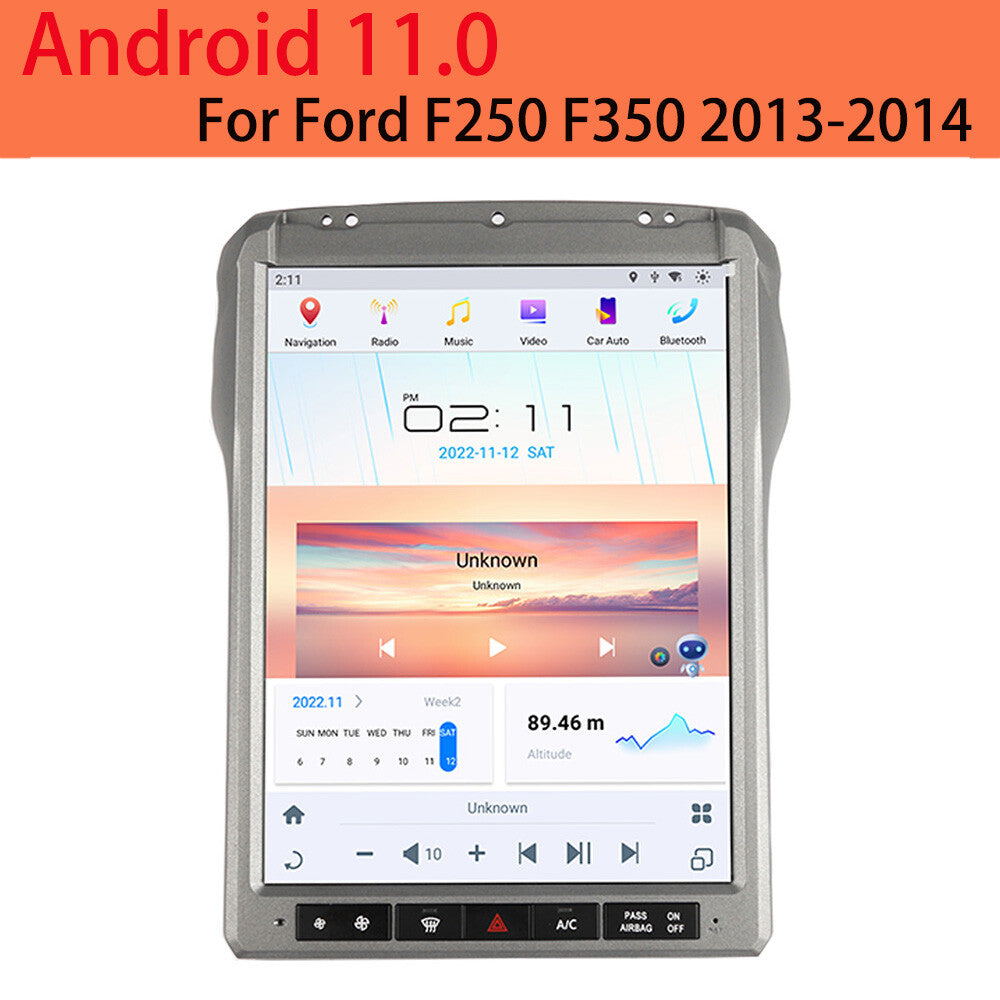8+128GB Android 11 for Tesla Vertical Screen GPS Radio for Ford F250 F350 2013 2014