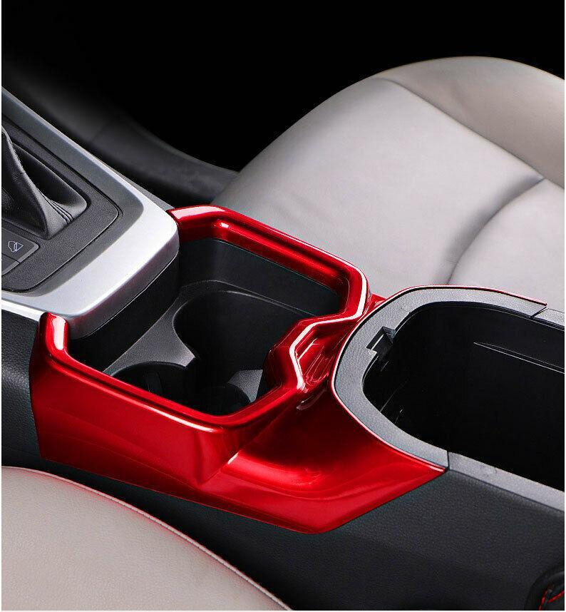 ABS Red Middle Console Drinking Glass Trim 1PCS for Toyota RAV4 2019-2020 2023
