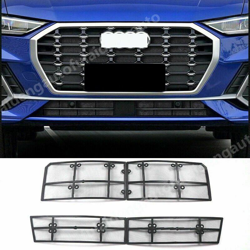 for Audi Q3 2019-2022 Front Grille Mesh Insert Stainless Insect-Proof Net Cover