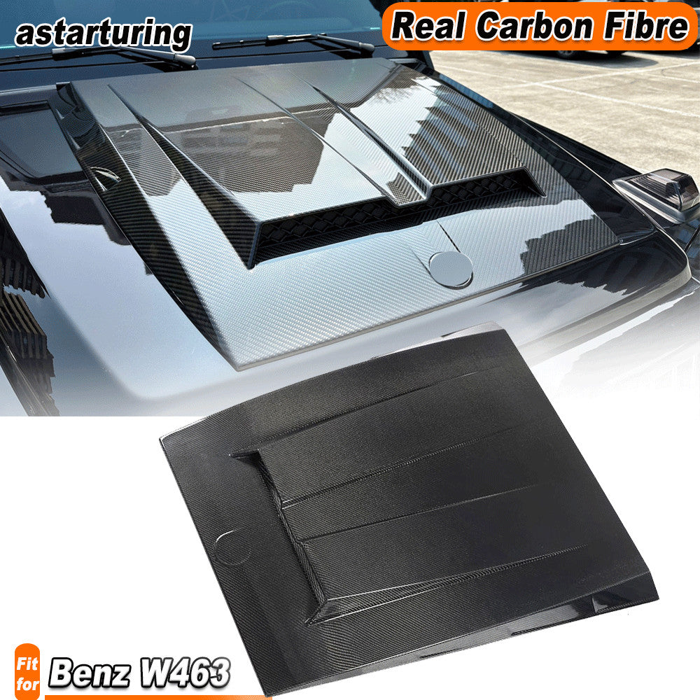 for Mercedes-Benz W463 G63 G500 G550 Real Carbon Engine Bonnet Hood Cover 04-18