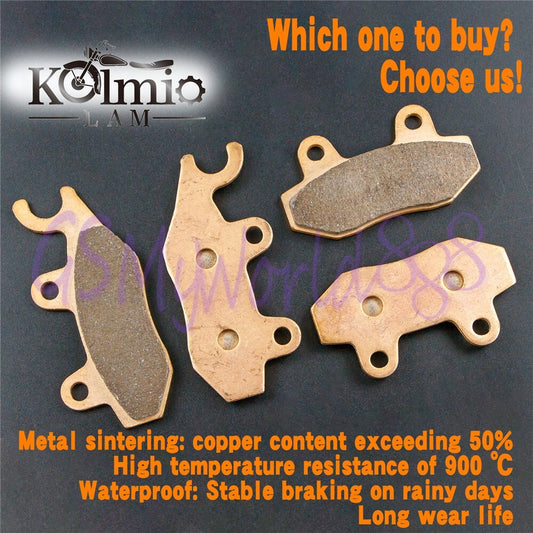 Kolmio-LAM Front Rear Brake Pads Fit for Suzuki UH125 UH200 L4/L5 Burgman 14-21