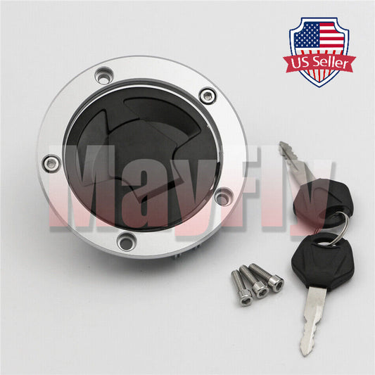 Fit For Z750 Z1000 Z800 Z1000SX 1000 Fuel Gas Tank Cap Cover Lock w/ Key