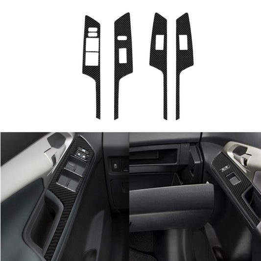 4X Carbon Fiber Door Window Lift Control Cover Trim for Toyota Matrix 2009-2014