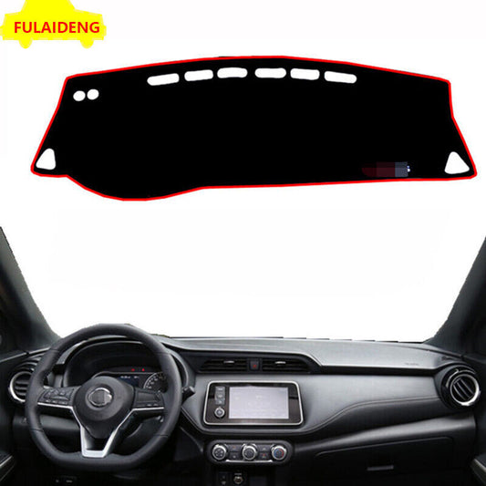 LHD Car Dashboard Dash Mat Anti-Sun Carpet Cover Pad for Nissan Kicks 2018-2020