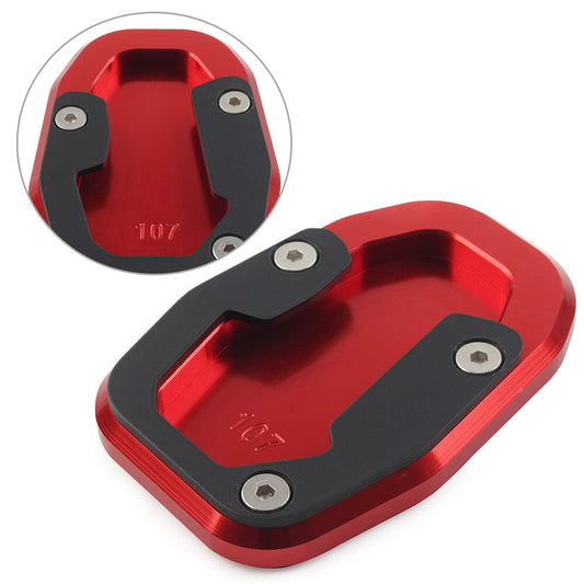 Side Stand Enlarger Plate Fit for Ducati desert X 2022+ Aluminum Alloy Red cl