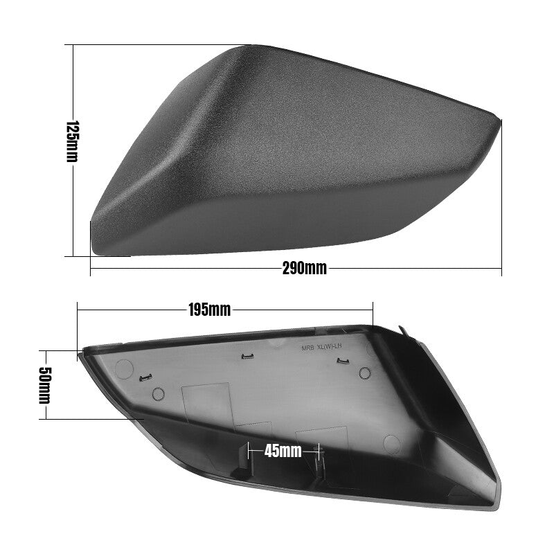 Rearview Mirror Cover Cap Black Left Driver Side for Chevrolet Malibu 2016-2020