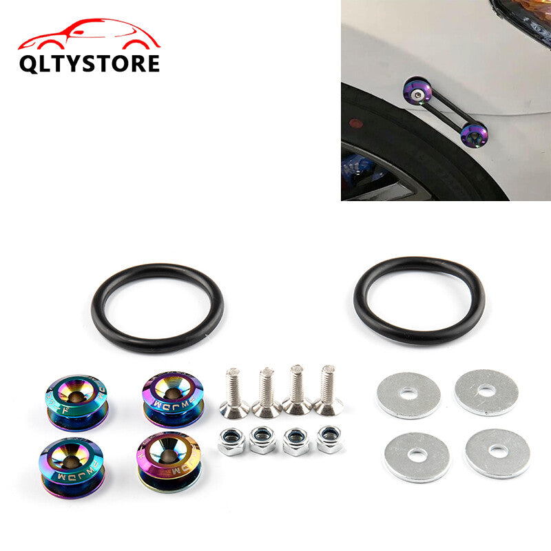 JDM Quick Release Fasteners Bumper Trunk Fender Hatch Lids Aluminum Multi-Color
