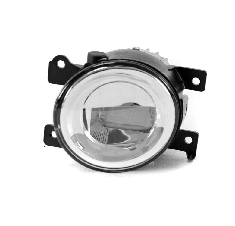 A pair of front bumper LED fog lights with chrome bezels and coils for the 2019-2020 Murano SL SV.