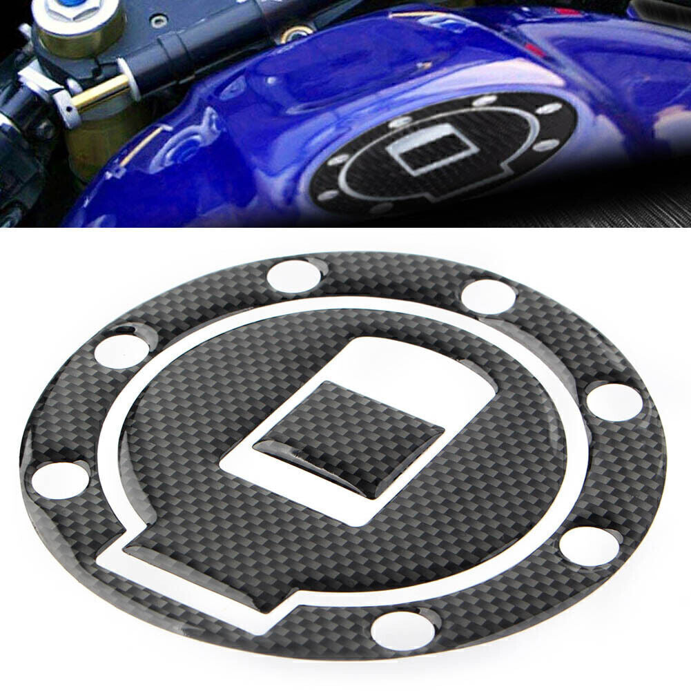 Gas Tank Fuel Cap Cover Pad Fit for Yamaha R1/R6/600 YZF/FZR/FJ/FJR Perforated 98-99