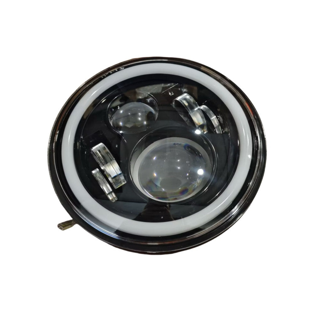 Round LED Headlight Turn Lamp Halo Angel Eye Fit For 1997-2015 for Jeep for Wrangler