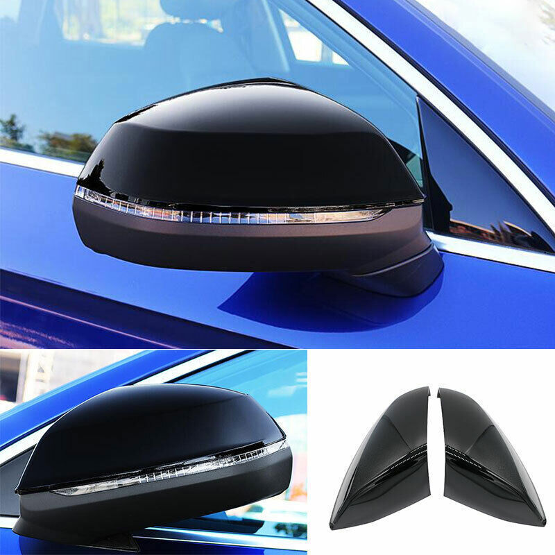 for Audi Q5 18-2020 2023 ABS Black Rear View Side Mirror Molding Cover Trim 2PCS
