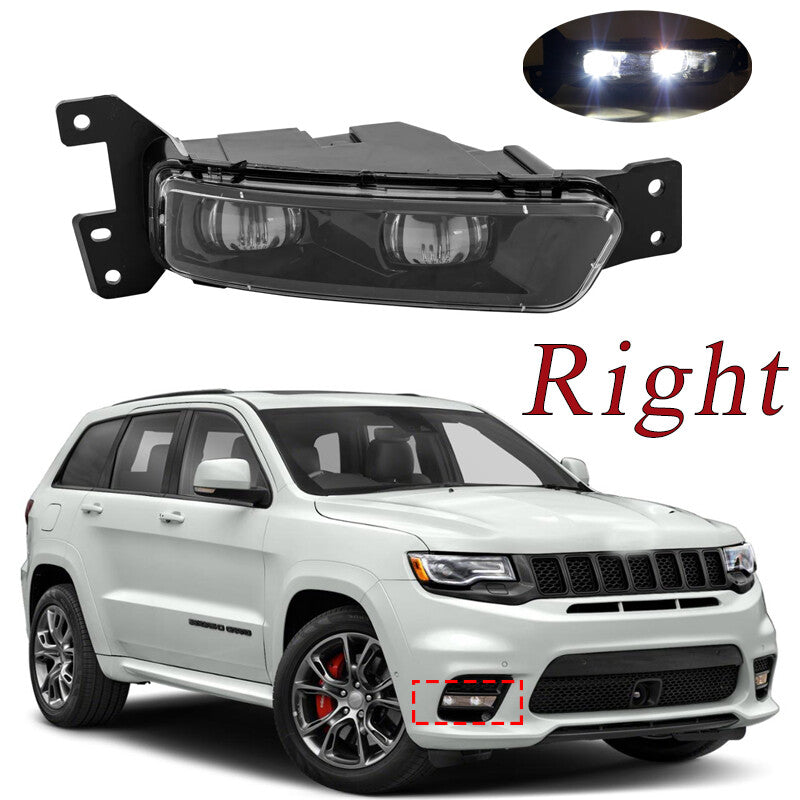 One right fog light for 2017-2021 for Jeep Grand Cherokee and 2014-2022 for Dodge Durango.