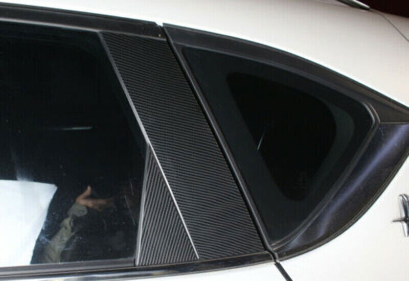 for Mazda CX-5 17-24 ABS Carbon Fiber PC Window Center BC Pillar Post Cover Trim